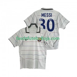 Camisola 2º Equipamento FC Barcelona Lionel Messi 30 2003 2004 Manga Curta Retro ,Homem