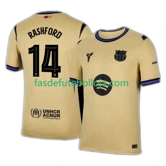 Camisola 2º Equipamento FC Barcelona Marcus Rashford 14 UCL 2025-2026 Manga Curta ,Homem