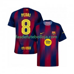 Camisola 1º Equipamento FC Barcelona Pedri 8 Champions League 2025-2026 Manga Curta ,Homem