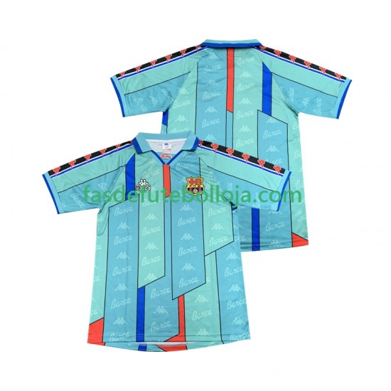 Camisola 2º Equipamento FC Barcelona 1996 1997 Manga Curta Retro ,Homem