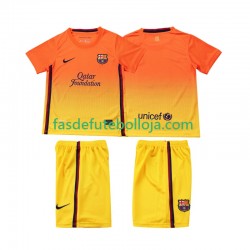 Camisola 2º Equipamento FC Barcelona 2012 2013 Manga Curta Retro ,Criança