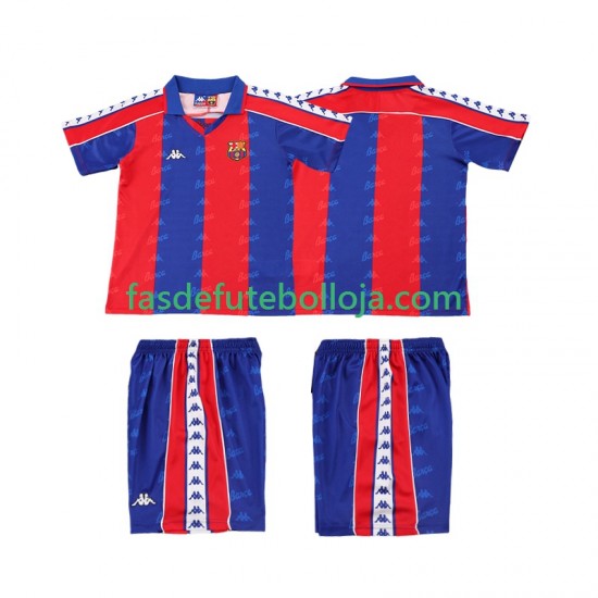 Camisola 1º Equipamento FC Barcelona 1992 1995 Manga Curta Retro ,Criança