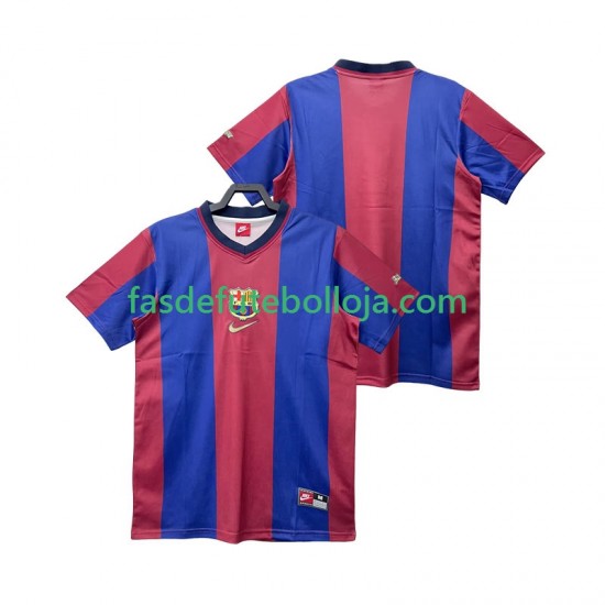 Camisola 1º Equipamento FC Barcelona 1998 1999 Manga Curta Retro ,Homem