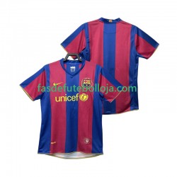 Camisola 1º Equipamento FC Barcelona 2007 2008 Manga Curta Retro ,Homem