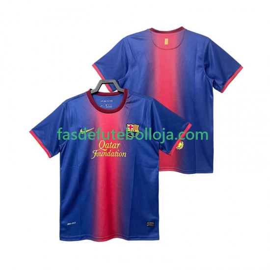 Camisola 1º Equipamento FC Barcelona 2012 2013 Manga Curta Retro ,Homem