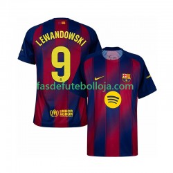 Camisola 1º Equipamento FC Barcelona Robert Lewandowski 9 2025-2026 Manga Curta ,Homem