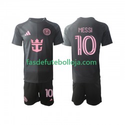 Camisola 2º Equipamento Inter Miami Lionel Messi 10 2025 Manga Curta ,Criança