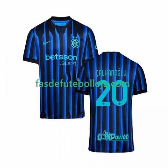 Camisola 1º Equipamento Inter de Milão Hakan Calhanoglu 20 2025-2026 Manga Curta ,Homem