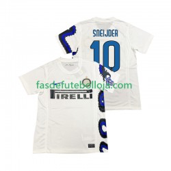 Camisola 2º Equipamento Inter de Milão SNEIJDER 10 2011 2010 Manga Curta Retro ,Homem