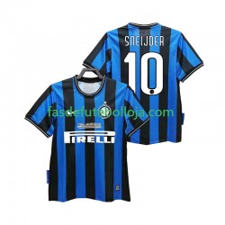 Camisola 1º Equipamento Inter de Milão SNEIJDER 10 2009 2010 Manga Curta Retro ,Homem