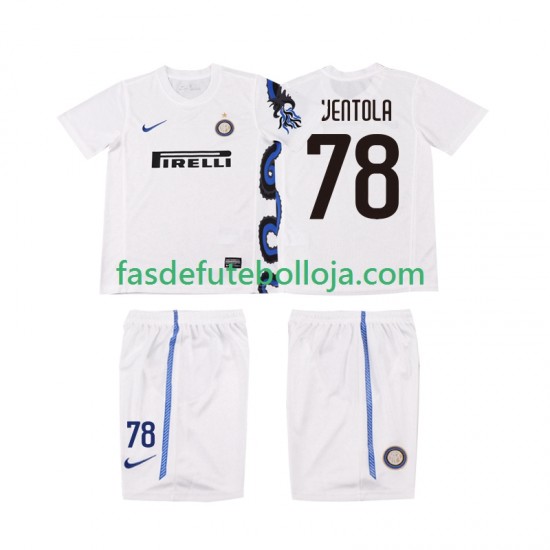 Camisola 2º Equipamento Inter de Milão VENTOLA 78 2011 2010 Manga Curta Retro ,Criança