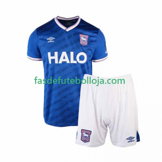 Camisola 1º Equipamento Ipswich Town 2025-2026 Manga Curta ,Criança