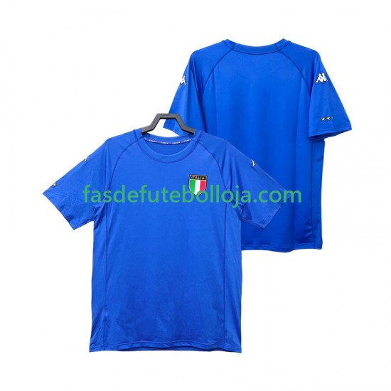 Camisola 1º Equipamento Seleção Italiana 2000 Manga Curta Retro ,Homem