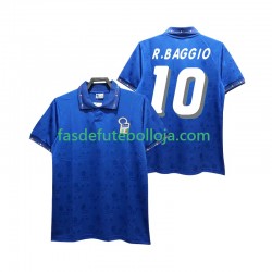 Camisola 1º Equipamento Seleção Italiana Roberto Baggio 10 1994 Manga Curta Retro ,Homem