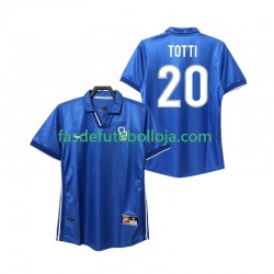 Camisola 1º Equipamento Seleção Italiana Totti 20 1998 Manga Curta Retro ,Homem