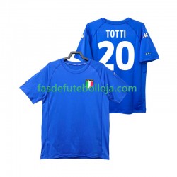 Camisola 1º Equipamento Seleção Italiana Totti 20 2000 Manga Curta Retro ,Homem