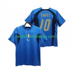 Camisola 1º Equipamento Seleção Italiana Totti 20 2006 Manga Curta Retro ,Homem