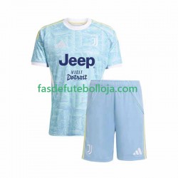 Camisola 2º Equipamento Juventus 2025-2026 Manga Curta ,Criança