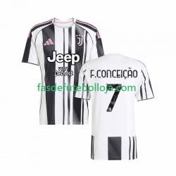 Camisola 1º Equipamento Juventus Francisco Conceicao 7 2025-2026 Manga Curta ,Homem