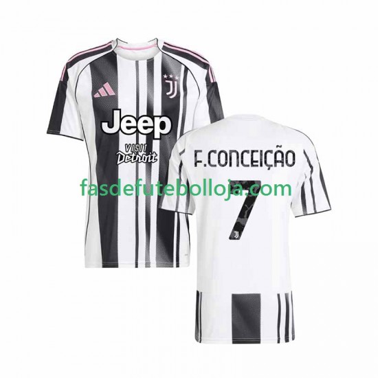 Camisola 1º Equipamento Juventus Francisco Conceicao 7 2025-2026 Manga Curta ,Homem