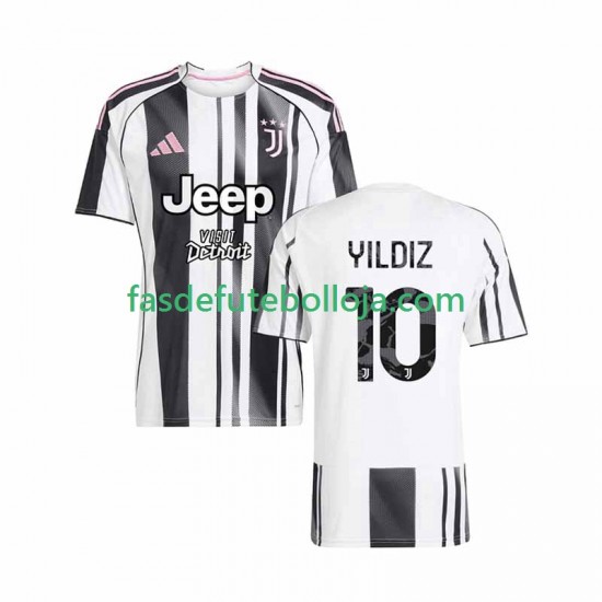 Camisola 1º Equipamento Juventus Kenan Yildiz 10 2025-2026 Manga Curta ,Homem