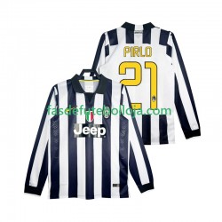 Camisola 1º Equipamento Juventus Pirlo 21 2014 2015 Manga Comprida Retro ,Homem