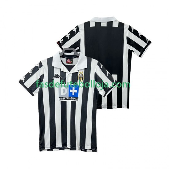 Camisola 1º Equipamento Juventus 2000 1999 Manga Curta Retro ,Homem