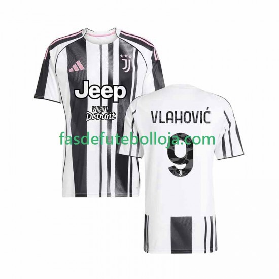 Camisola 1º Equipamento Juventus Vlahovic 9 2025-2026 Manga Curta ,Homem
