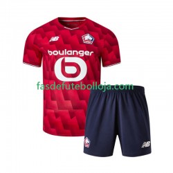 Camisola 1º Equipamento LOSC Lille 2025-2026 Manga Curta ,Criança