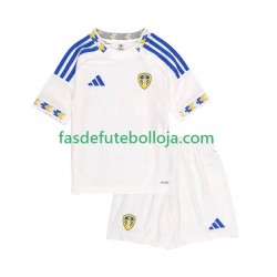 Camisola 1º Equipamento Leeds United 2025-2026 Manga Curta ,Criança