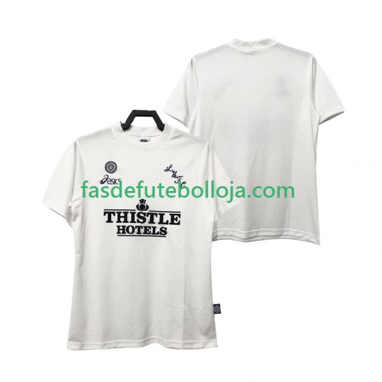 Camisola 1º Equipamento Leeds United 1995 1996 Manga Curta Retro ,Homem