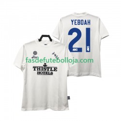 Camisola 1º Equipamento Leeds United YEBOAH 21 1995 1996 Manga Curta Retro ,Homem