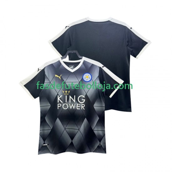 Camisola 2º Equipamento Leicester City 2014 2015 Manga Curta Retro ,Homem