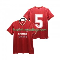 Camisola 1º Equipamento Liverpool 5 1985 1986 Manga Curta Retro ,Homem
