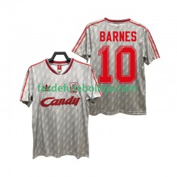 Camisola 2º Equipamento Liverpool BARNES 10 1989 1991 Manga Curta Retro ,Homem