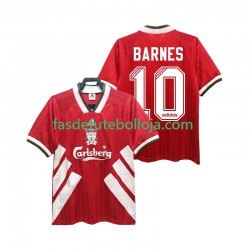 Camisola 1º Equipamento Liverpool BARNES 10 1993 1995 Manga Curta Retro ,Homem