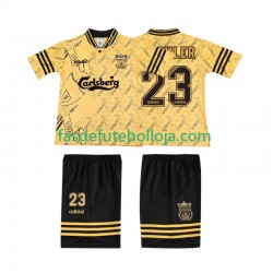 Camisola 3º Equipamento Liverpool FOWLER 23 LWP 1996 1994 Manga Curta Retro ,Criança