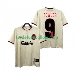 Camisola 2º Equipamento Liverpool FOWLER 9 1996 1997 Manga Curta Retro ,Homem