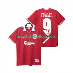 Camisola 1º Equipamento Liverpool FOWLER 9 1996 1998 Manga Curta Retro ,Homem