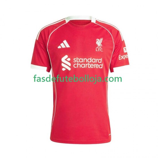 Camisola 1º Equipamento Liverpool 2025-2026 Manga Curta ,Homem