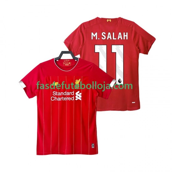 Camisola 1º Equipamento Liverpool M SALAH 11 2019 2020 Manga Curta Retro ,Homem