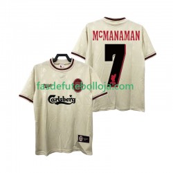 Camisola 2º Equipamento Liverpool MCMANAMAN 7 1996 1997 Manga Curta Retro ,Homem
