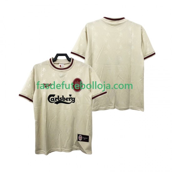 Camisola 2º Equipamento Liverpool 1996 1997 Manga Curta Retro ,Homem