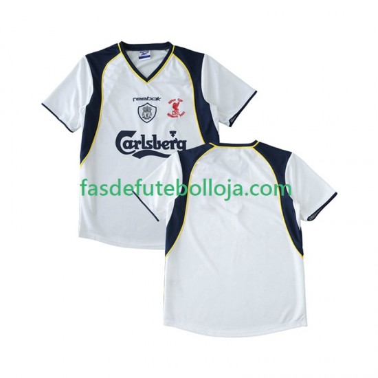 Camisola 2º Equipamento Liverpool LWP 2001 2002 Manga Curta Retro ,Homem