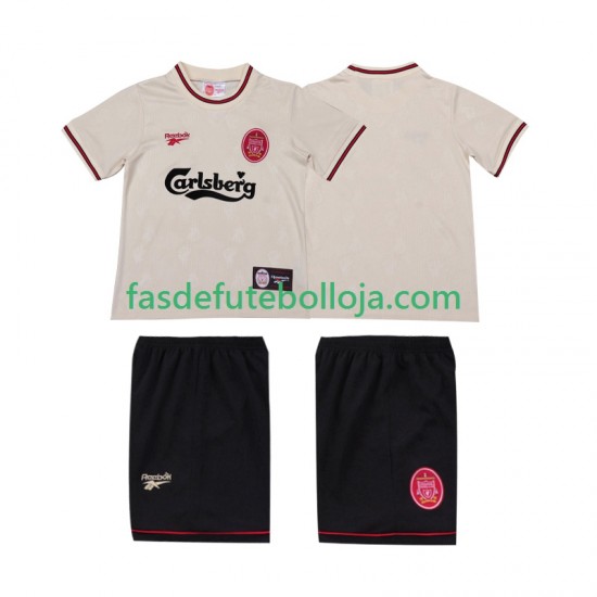 Camisola 2º Equipamento Liverpool LWP 1996 1997 Manga Curta Retro ,Criança