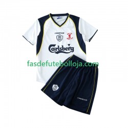 Camisola 2º Equipamento Liverpool LWP 2001 2002 Manga Curta Retro ,Criança