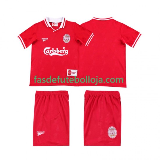 Camisola 1º Equipamento Liverpool LWP 1996 1997 Manga Curta Retro ,Criança
