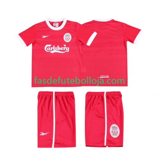 Camisola 1º Equipamento Liverpool LWP 1997 1998 Manga Curta Retro ,Criança
