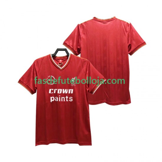 Camisola 1º Equipamento Liverpool 1985 1986 Manga Curta Retro ,Homem