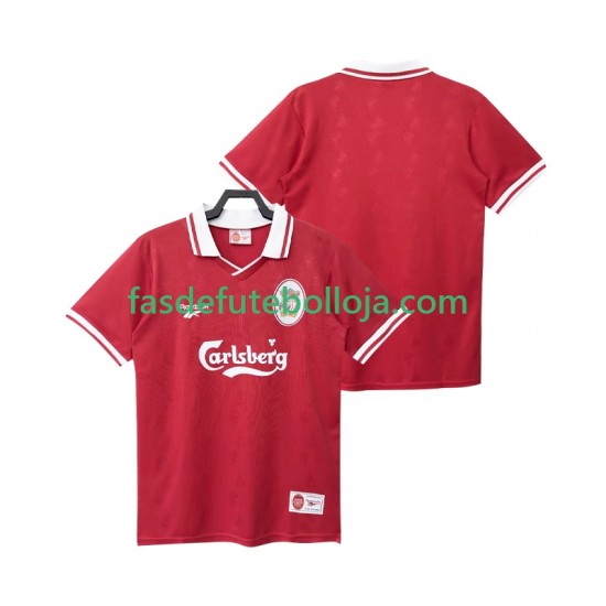 Camisola 1º Equipamento Liverpool 1996 1998 Manga Curta Retro ,Homem